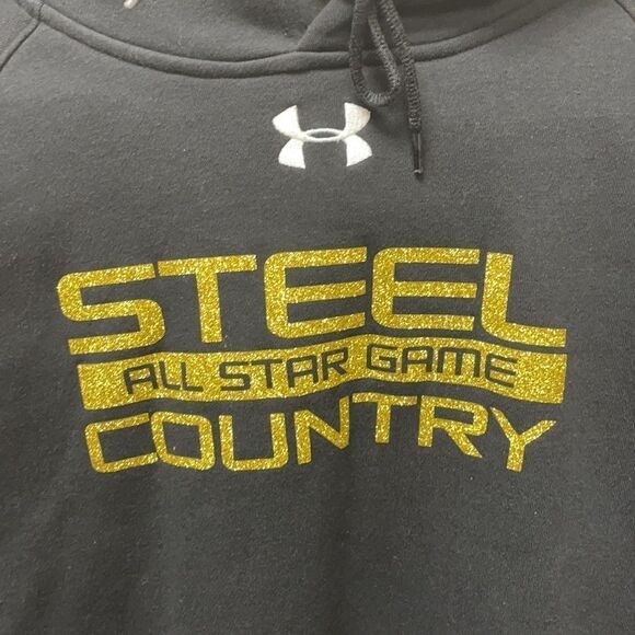 UNDER ARMOUR STEEL COUNTRY PULLOVER HOODIE SZ LARGE - Picture 2 of 6